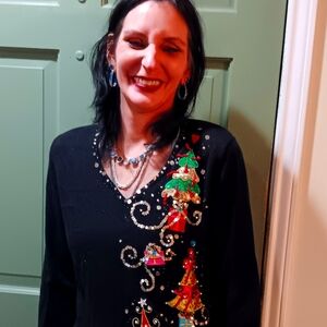 Presents.. no Santa Sweater Dillard's Holiday Sweater